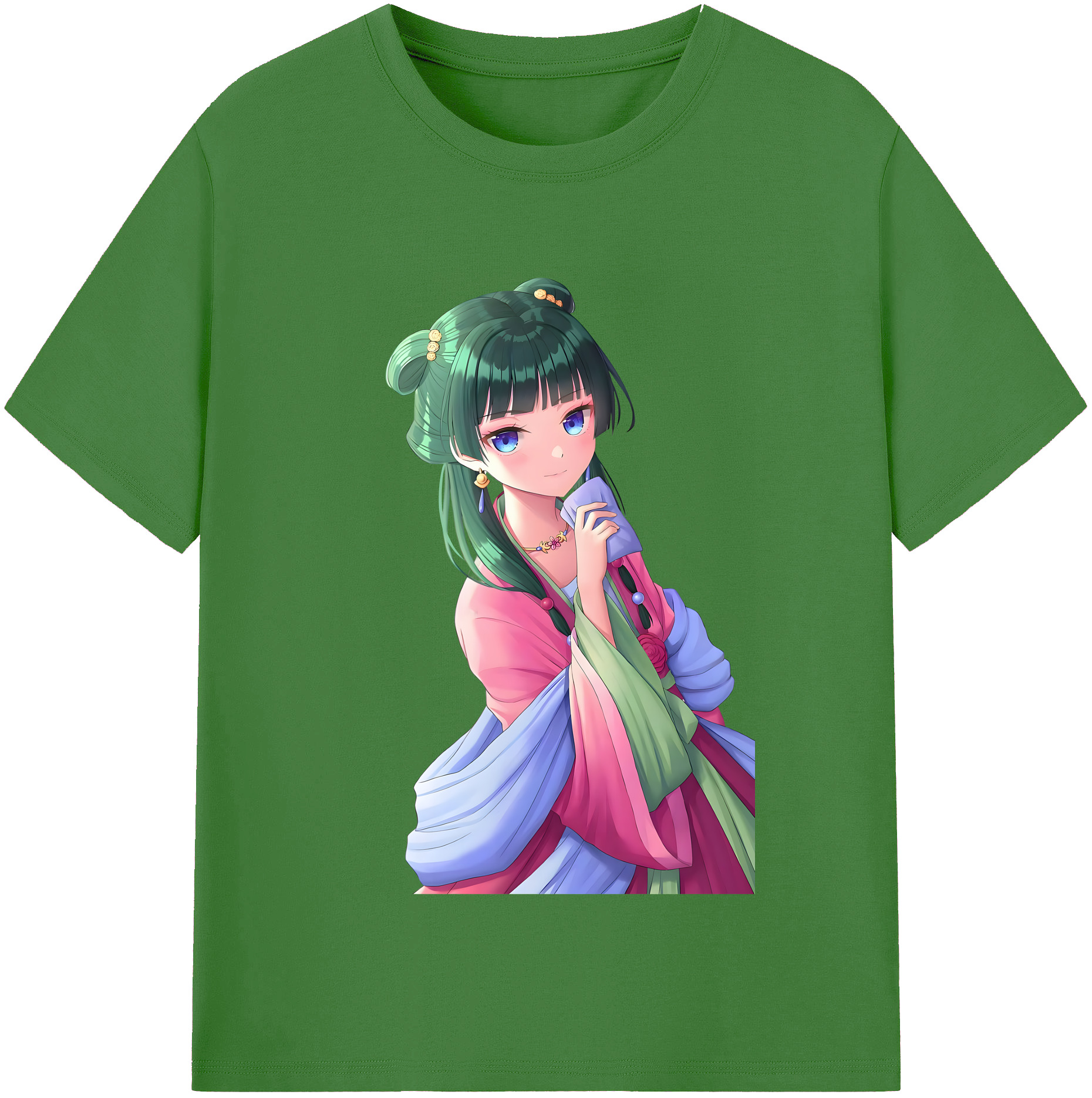 （画像用） 薬屋のひとりごと The Apothecary Diaries レディースカジュアルプリントTシャツ（綿100％）
